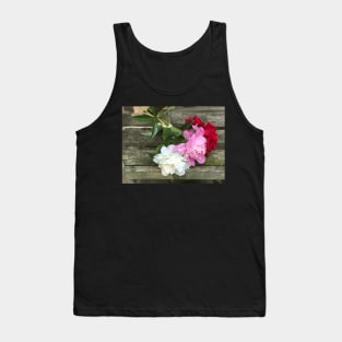 Flowers on a Bench Tank Top